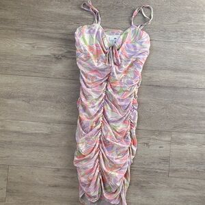 BP Multicolor Swirl Mini Dress